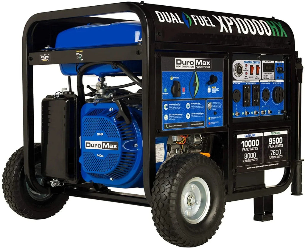 DuroMax XP10000HX 10,000 Watt Portable Dual Fuel Generators