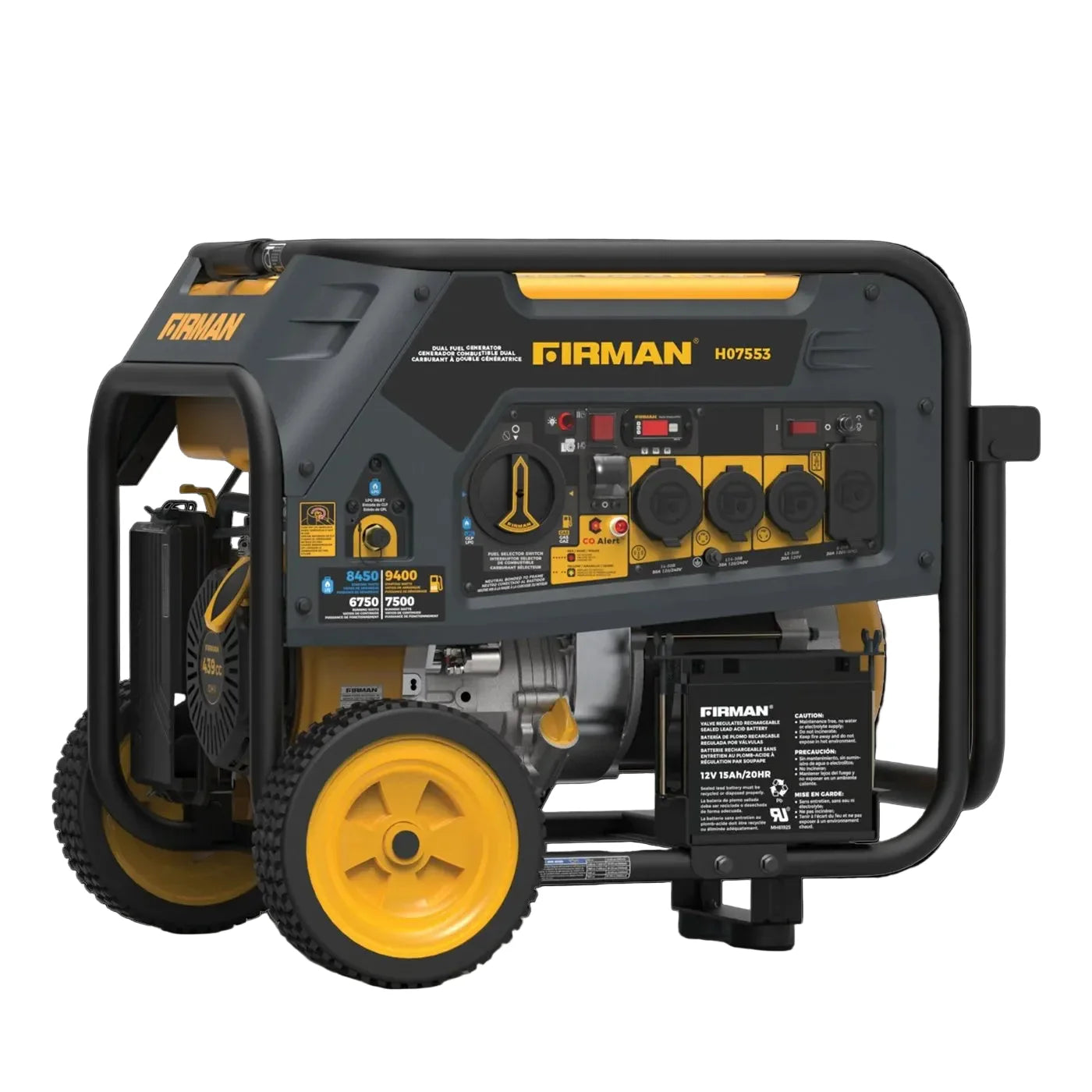 Firman H07553 7500/9400W Dual Fuel Generators
