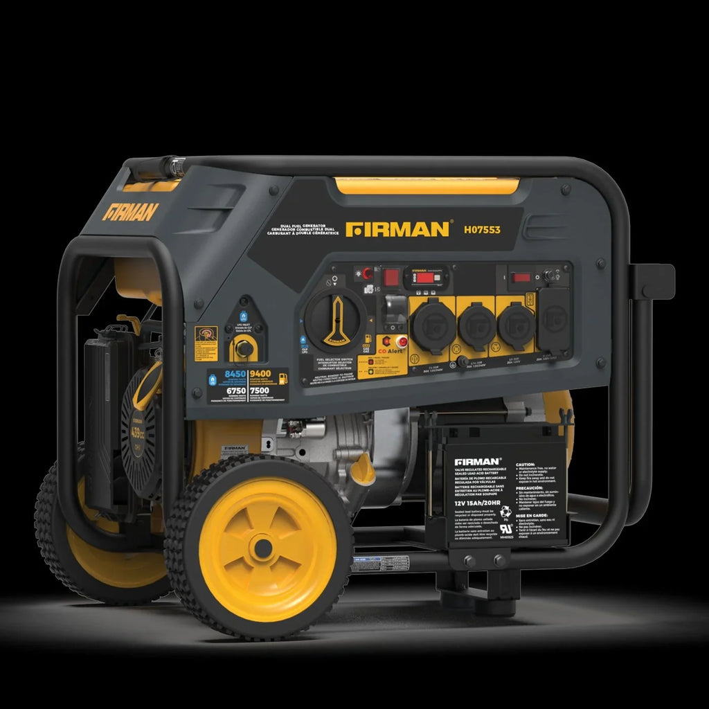 Firman H07553 7500/9400W Dual Fuel Generators