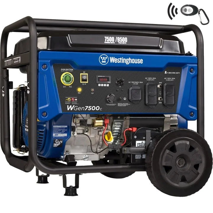 Westinghouse WGen7500c 9500 Peak Watt Portable Generators