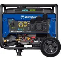 Westinghouse 4650 Peak Watt Dual Fuel Portable Generator, Remote Electric Start, RV Ready Outlets