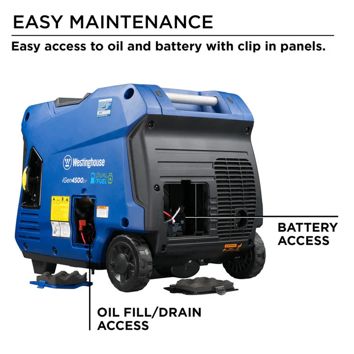 Westinghouse iGen4500DF 3700W Dual Fuel Portable Inverter Generators