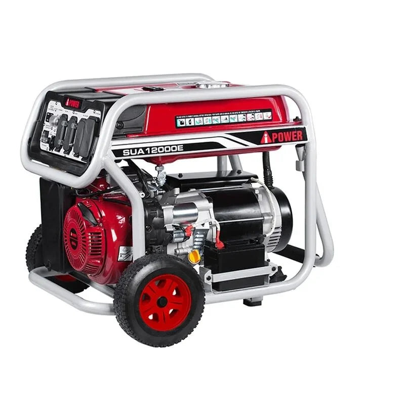 A-iPower 12000 Watt Portable Gas Powered Generator with Electric Start and Wheel Kits