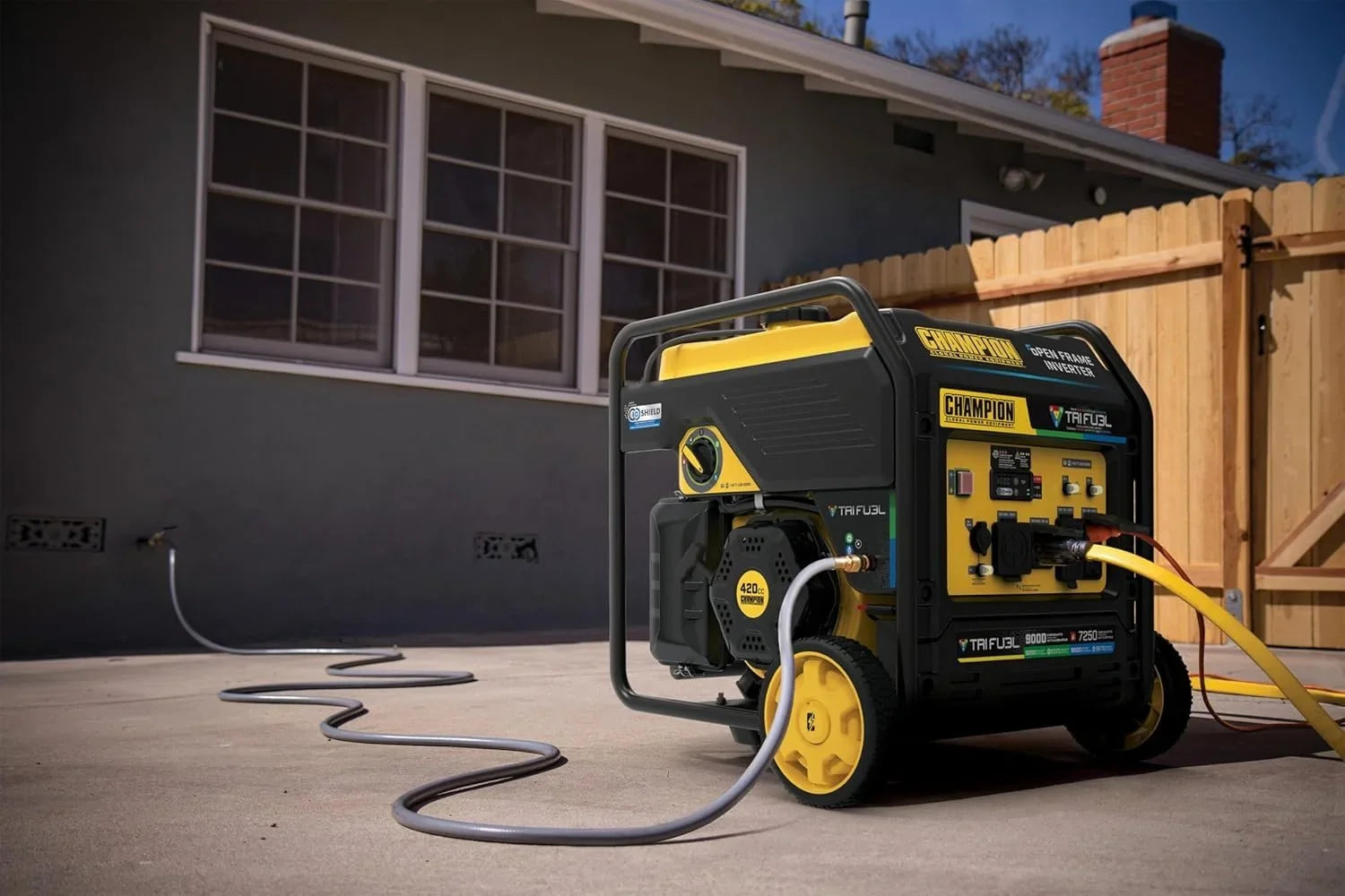 Champion 201176 9000W Tri-Fuel Open Frame Inverter Generators