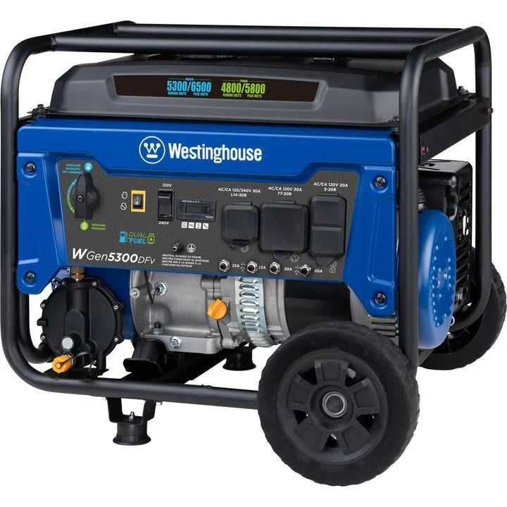 Westinghouse WGen5300DFv Dual Fuel Portable Generators