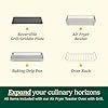 Cuisinart Air Fryer Toaster Oven, 1800W, 8-in-1 with Air Fry, Convection, Broil & Warm, 0.6 Cubic Feet, 60-Minute Timer, TOA-70NAS, Stainless Steel