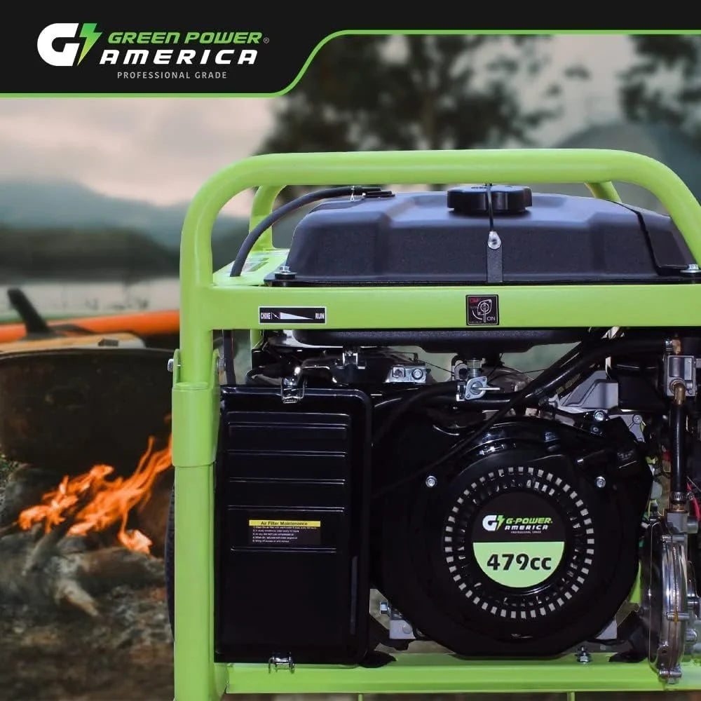 13,000W Dual Fuel Portable Generator, Powered by Gas or Propane, Electric Start, Home Backup & RV Readys
