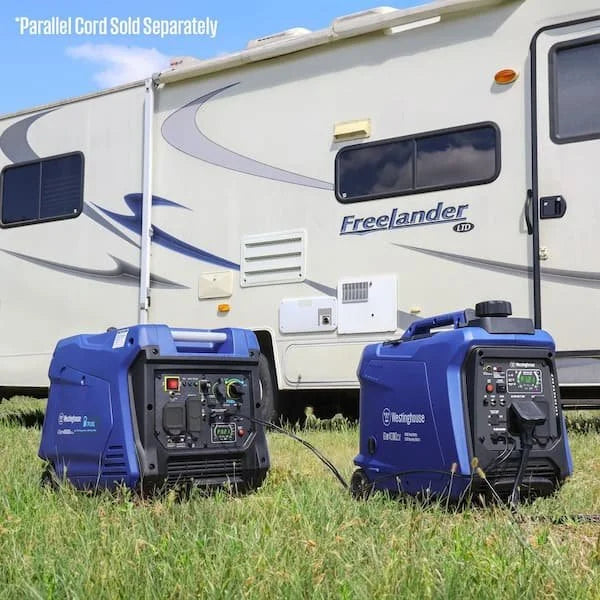 4,000-Watt Gas Powered Portable Inverter Generator with Recoil Start, LED Data Centers