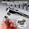 CARTMAN 205 Piece Ratchet Wrench Tool Set 1/4" & 3/8" & 1/2" Drive with SAE/Metric Sockets Kit in Plastic Toolbox