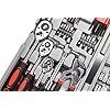CARTMAN 205 Piece Ratchet Wrench Tool Set 1/4" & 3/8" & 1/2" Drive with SAE/Metric Sockets Kit in Plastic Toolbox