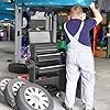 Winado 4-Drawer Rolling Tool Chest with Wheels & Lock, Tool Box with Large Storage Cabinet and Adjustable Shelf, Removable Portable Top Box for Garage, Warehouse, Factory