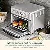 Cuisinart Air Fryer Toaster Oven, 1800W, 8-in-1 with Air Fry, Convection, Broil & Warm, 0.6 Cubic Feet, 60-Minute Timer, TOA-70NAS, Stainless Steel