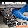 VEVOR Mechanics Tool Set and Socket Set, 1/4" 3/8" 1/2" Drive Deep and Standard Sockets, 450 Pcs SAE and Metric Mechanic Tool Kit with Bits, Combination Wrench, Hex Wrenches, Accessories, Storage Case