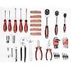 CARTMAN 205 Piece Ratchet Wrench Tool Set 1/4" & 3/8" & 1/2" Drive with SAE/Metric Sockets Kit in Plastic Toolbox
