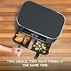 Ninja DZ201 Foodi 8 Quart 6-in-1 DualZone 2-Basket Air Fryer with 2 Independent Frying Baskets, Match Cook & Smart Finish to Roast, Broil, Dehydrate & More for Quick, Easy Meals, Grey