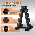 Fitvids Rubber Coated Hex Dumbbell Set with Storage Rack, 100/150/200/550 LB Hand Weight Set with Anti-Slip Grip for Home Gym