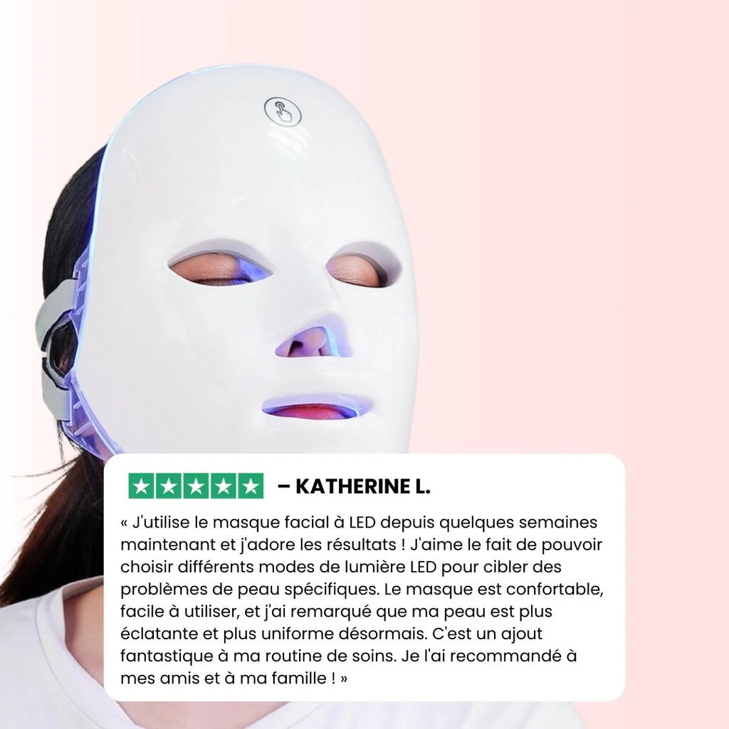Masque de Luminothérapie LED 7 en 1